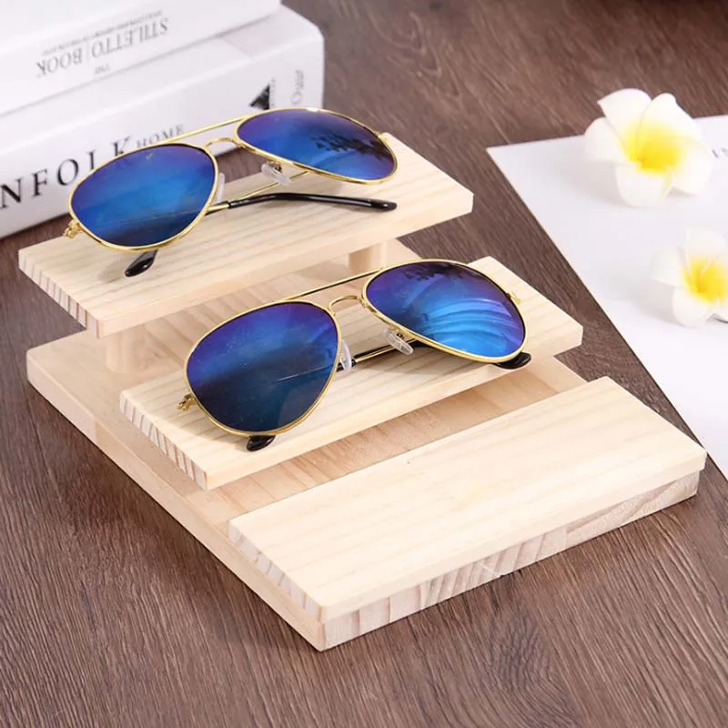 Mordoa Retro Wood Sunglasses Display Rack Eyeglasses Stand Holder for Stores Glasses Show and Storage | Украшения и аксессуары