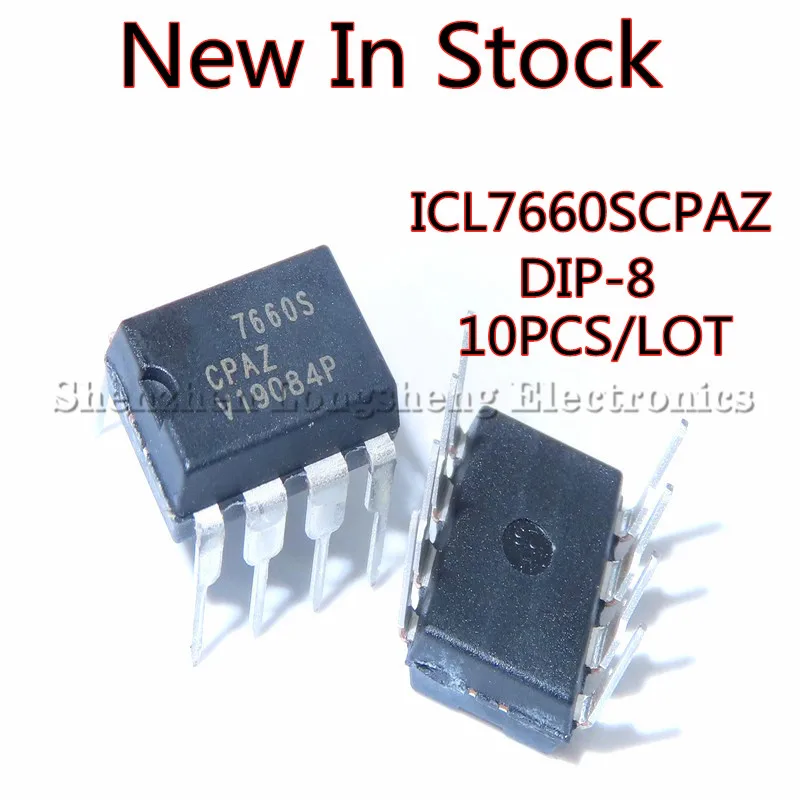 5 шт./лот Новый ICL7660 icl7660scпас DIP-8 CMOS DC преобразователь + 5V to -5V
