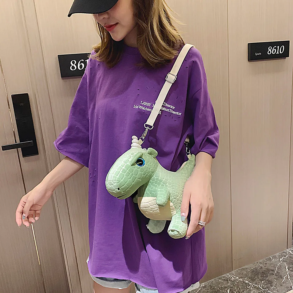 Bolsos mujer de marca famosa женская сумка маленький динозавр Диагональная Сумка на ремне Милая модная женская сумка