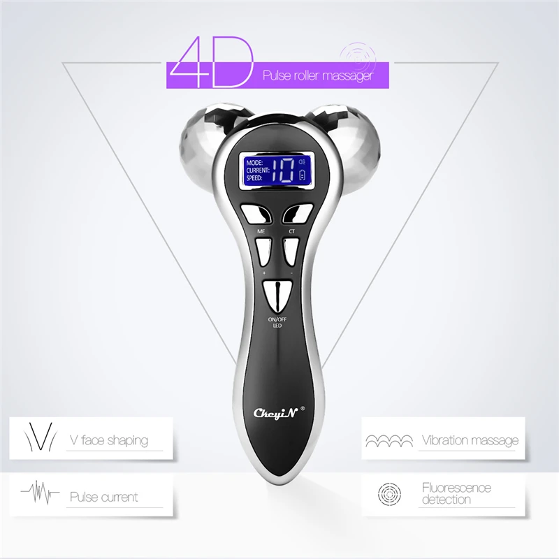 3D ролик для массажа лица V массаж подтяжка микротоки лифтинг Y-образный