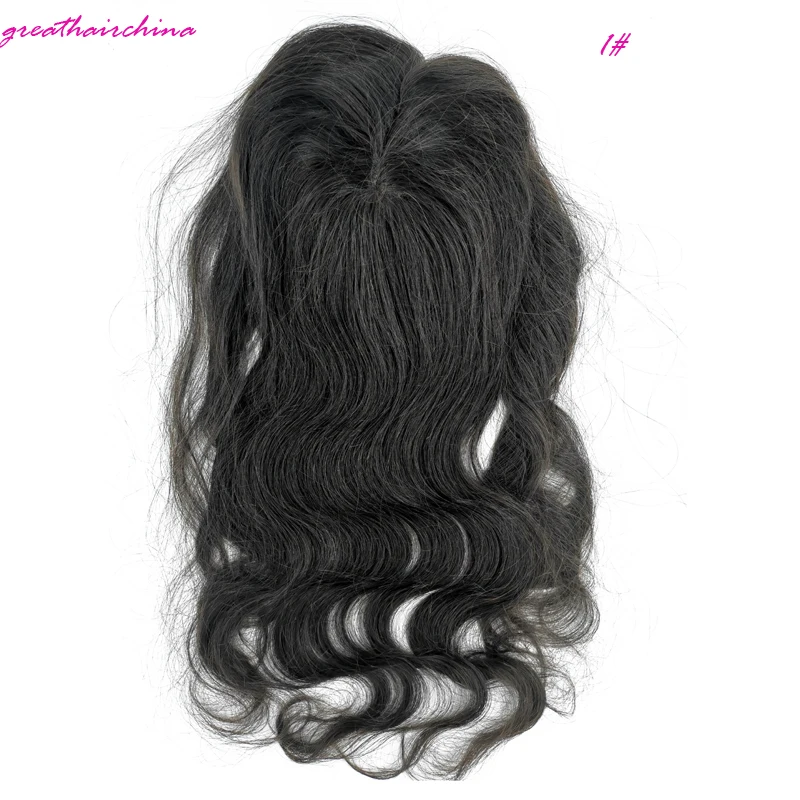 16inch 1 Color 1 шт., 5X6 дюймов, европейские волосы на застежке, прямые человеческие волосы на шнуровке с кружевом и полиуретановыми накладными волосами remy, различные цвета на выбор - Парик Цвет: 16inch 1 Color