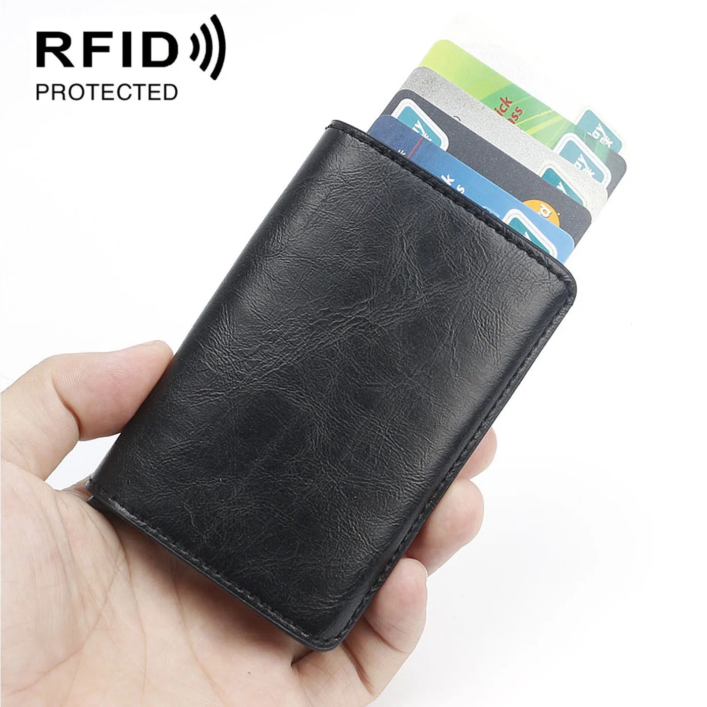 2019 модный держатель для кредитных карт мужчин и женщин металлический RFID