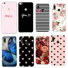 Для Huawei Honor 9 P8 P9 P10 P20 Lite 2017 чехол прозрачный чехол с розой чехлы для Huawei P10 Lite Coque Etui