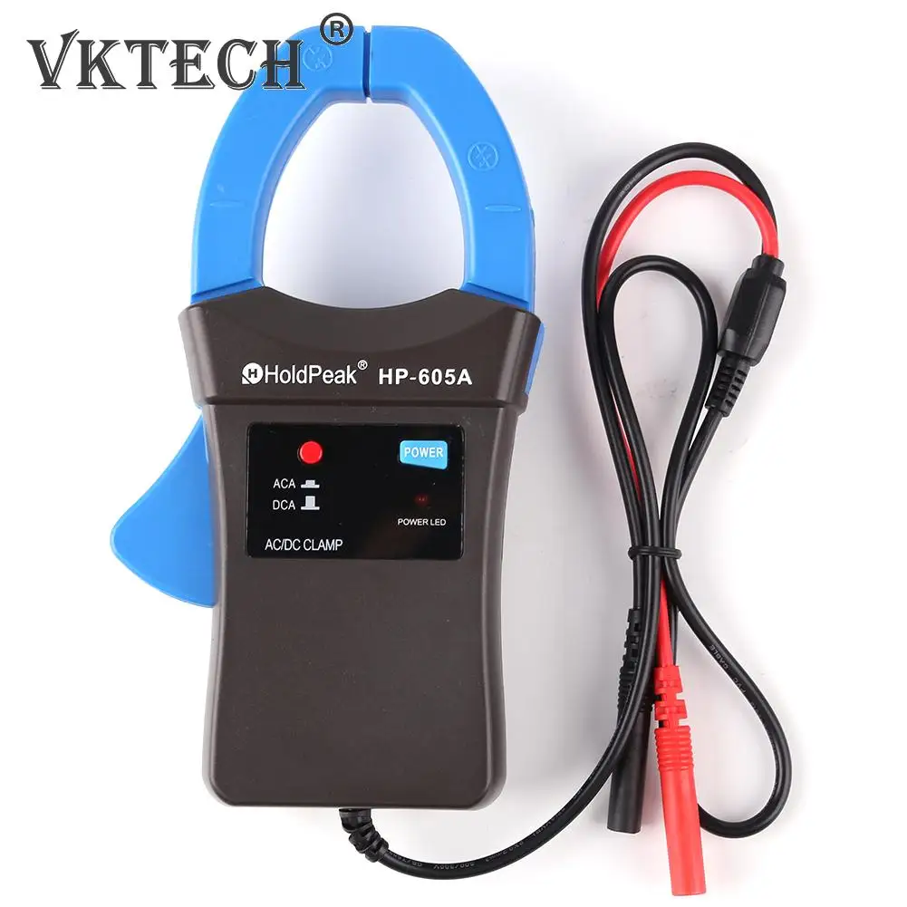 

HoldPeak HP-605A Clamp Adapter 600A AC/DC Current Probe Power LED Jaw Caliber for HP-770HC Digital Multimeter
