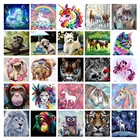 Набор для алмазной живописи 5D сделай сам, картина с рисунком животного, единорога, вышивка крестиком, бриллиантовая вышивка, украшение для дома