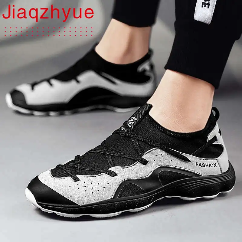 

Outdoor Male Sneaker 2021 Plus Size Sport Shoes Men Running Shoes Breathable Summer Sports Shoes Comfort Men's Leather Shoe G1