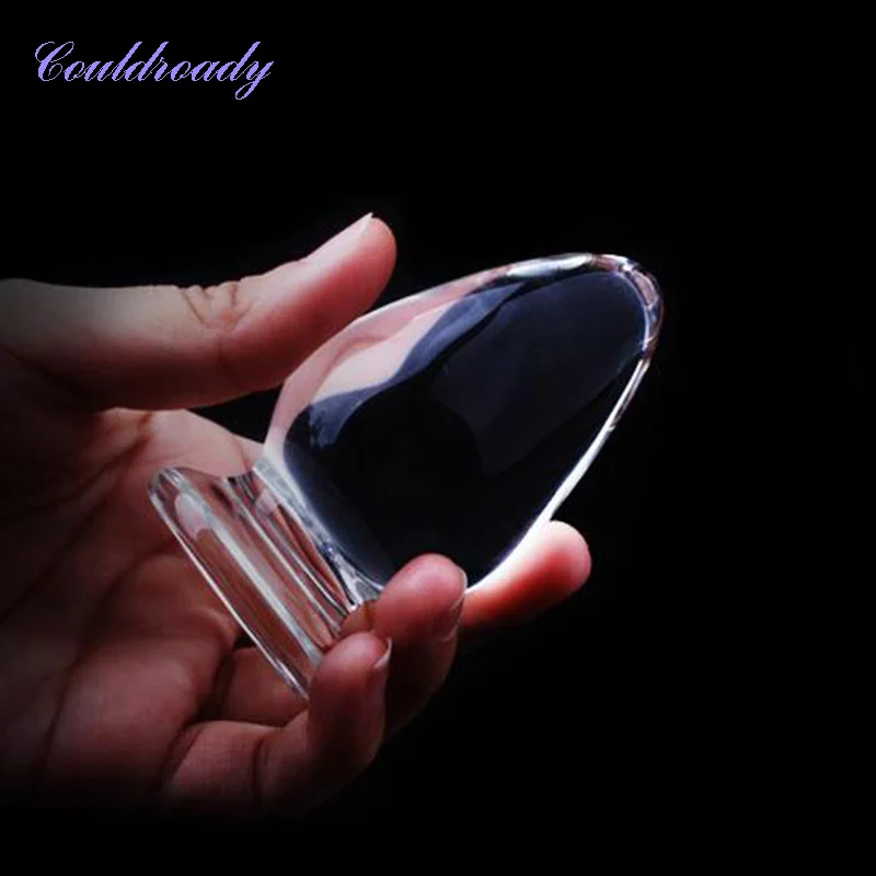 Анальный фаллоимитатор из разных пирекс-стекла анальная пробка 45 мм хрустальные