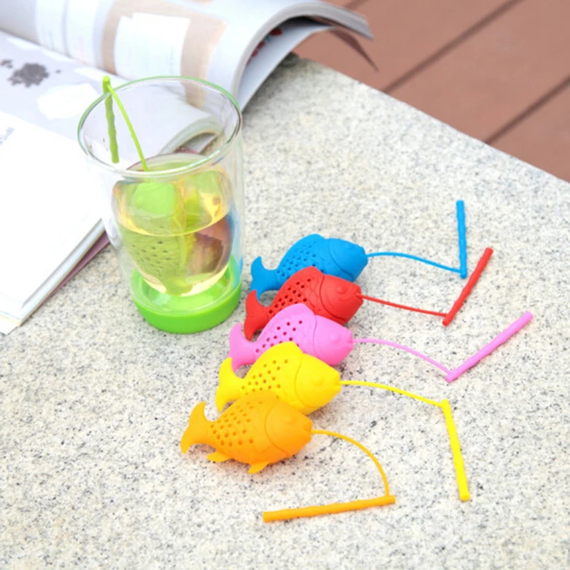 1 шт. в форме рыбы для заваривания чая из нержавеющей стали чайный шар листа