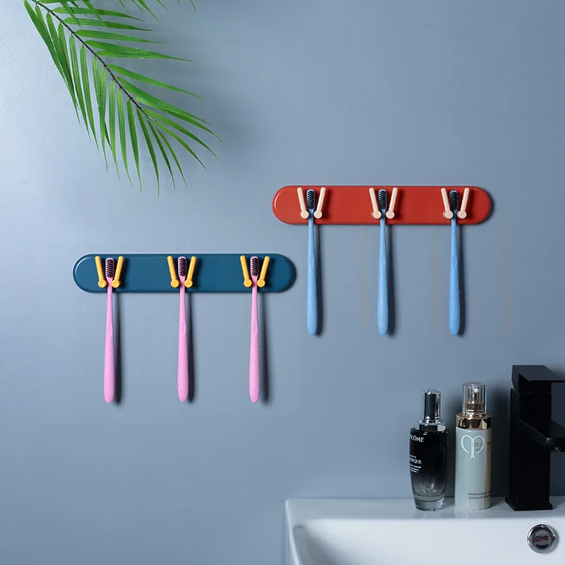 

Home Toothbrush Holder Case Bathroom Organizer Accessory Dental Brush Stand Wall Accessories Towel Tooth Brush Storage