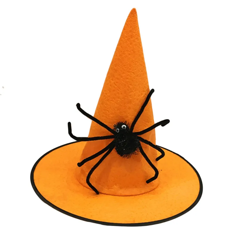 Черные Шляпы ведьмы волшебник топ шляпа вечерние маскарадный костюм Хэллоуин