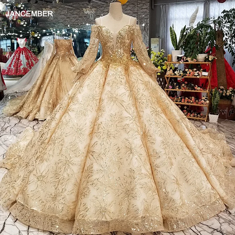 LS31270 платье люкс роскошные золотые кружева pleat торжественное с открытыми плечами