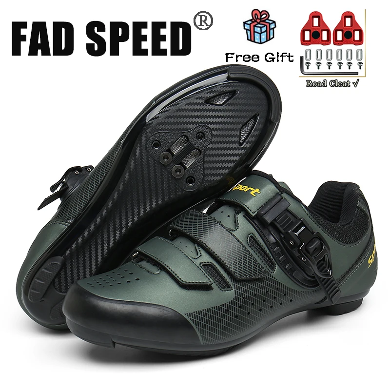 

Professional Racing Road Bike Cycling Shoes Men Outdoor Non-Slip MTB Bicycle Sneakers Breathable Self-Locking Sports Cleat Shoes