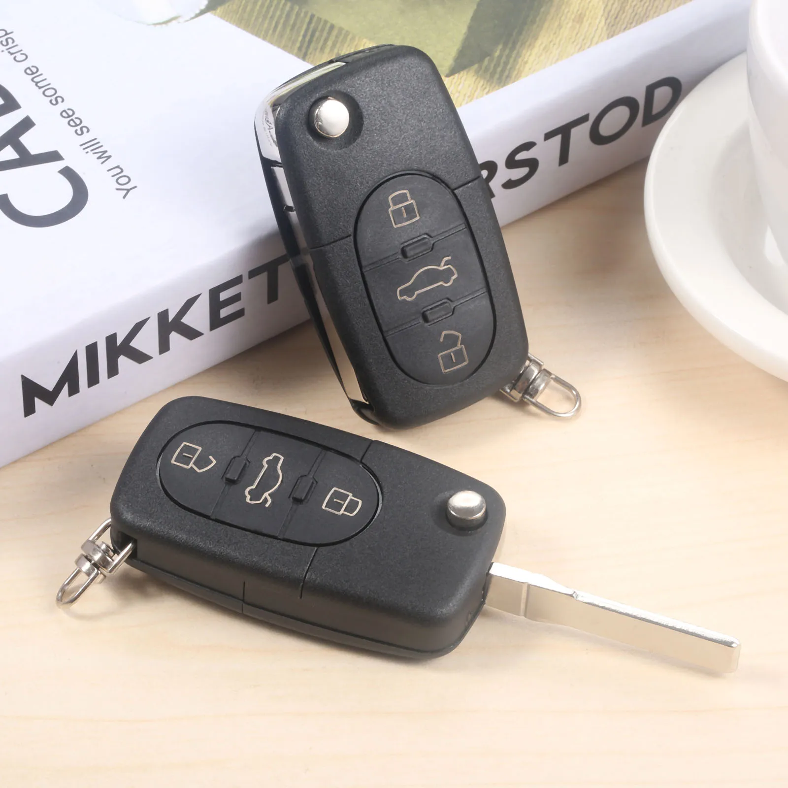 2 шт. 433 МГц Автоматический Дистанционный складной ключ для входа Fob ID48 чип