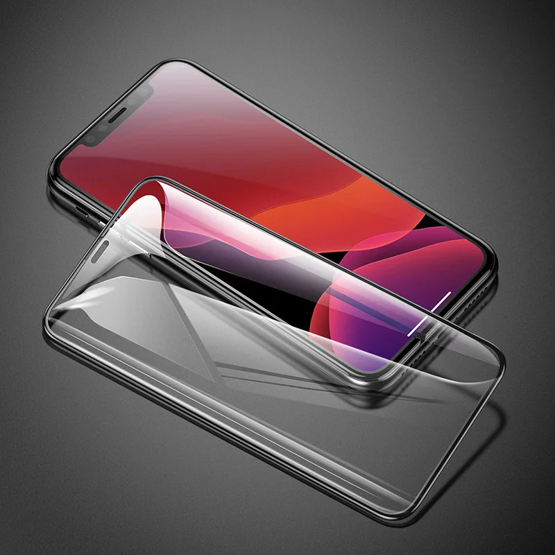 Baseus 0,3 мм Защита экрана для iPhone 11 11pro 11pro MAX анти-синий светильник HD закаленное стекло полное покрытие защитное стекло - Цвет: Transparent HD