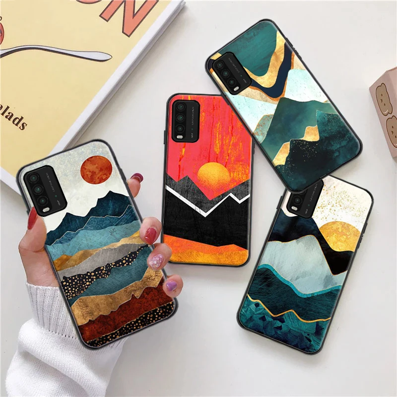 

For Xiaomi Redmi Note 9T Sun Xiaomi Redmi Phone Case For Note 9T Note 10 Xiaomi Redmi Note 10 Pro Funda Coque Carcasa Cases;Back