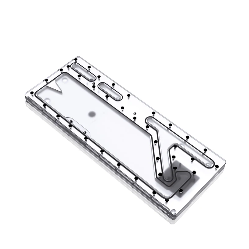 

BYKSKI Acrylic Board Water Channel Solution use for ThermalTake LEVEL20 GT Computer Case for CPU and GPU Block / 3PIN RGB Light