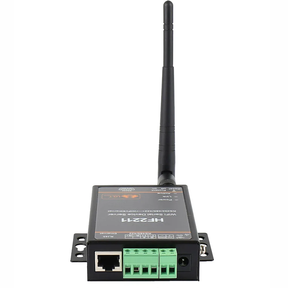 HF2211 промышленный Modbus Серийный RS232 RS485 RS422 к WiFi Ethernet конвертер сервер беспроводной