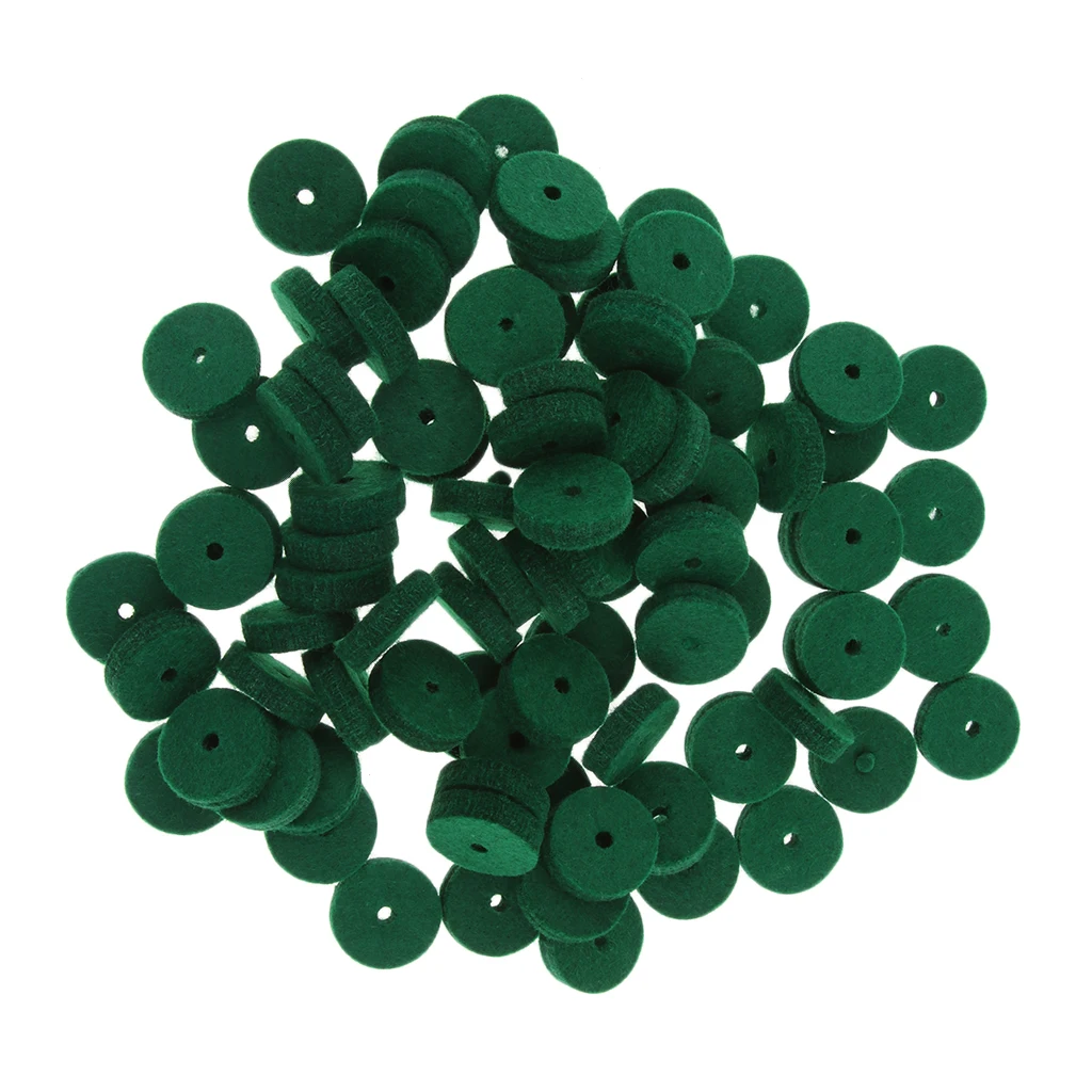 Pack of 90 Green Strap Button Felt Washers Piano Keyboard Balance Accessories | Спорт и развлечения
