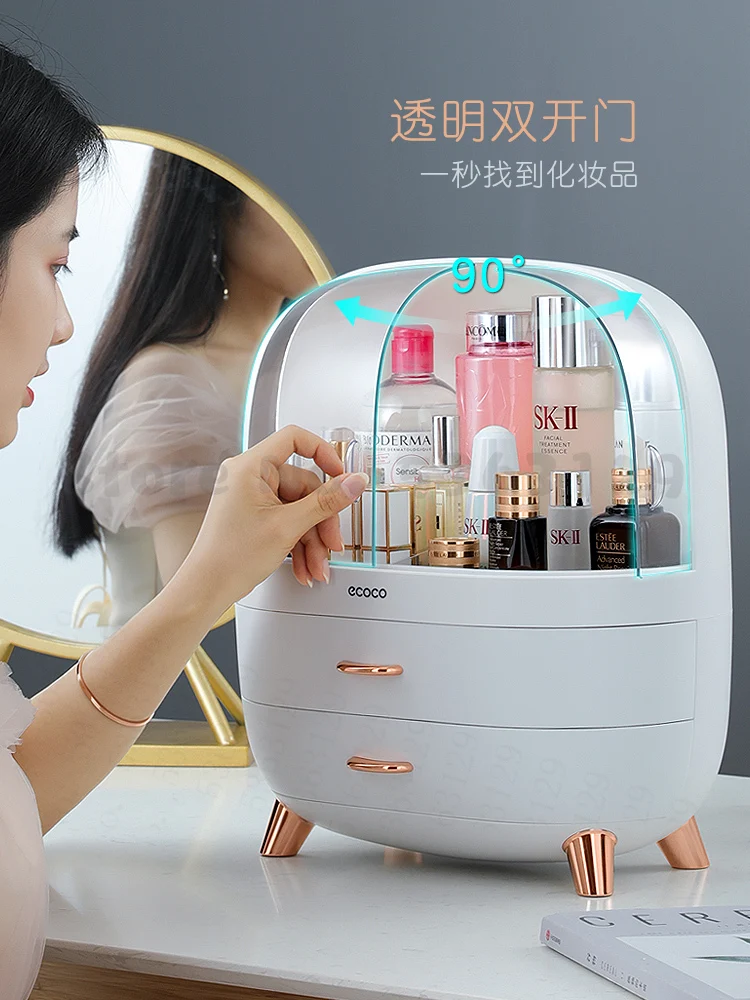 

Large Capacity Cosmetic Storage Box Makeup Drawer Organizer Jewelry Nail Polish Makeup Container Desktop Storage Box