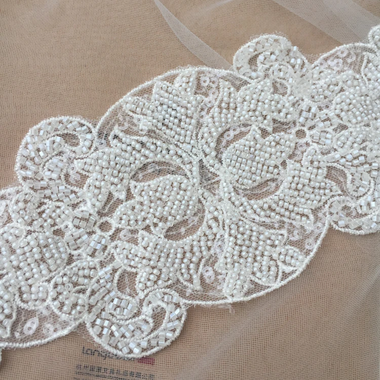 Оптовая цена 1 шт./лот Свадебная черно-белая Горячая роскошная кружевная