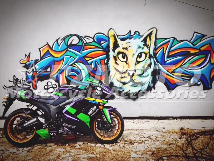 Высокое качество Новый ABS мотоцикл обтекатель комплект подходит для Kawasaki Ninja ZX6R 636
