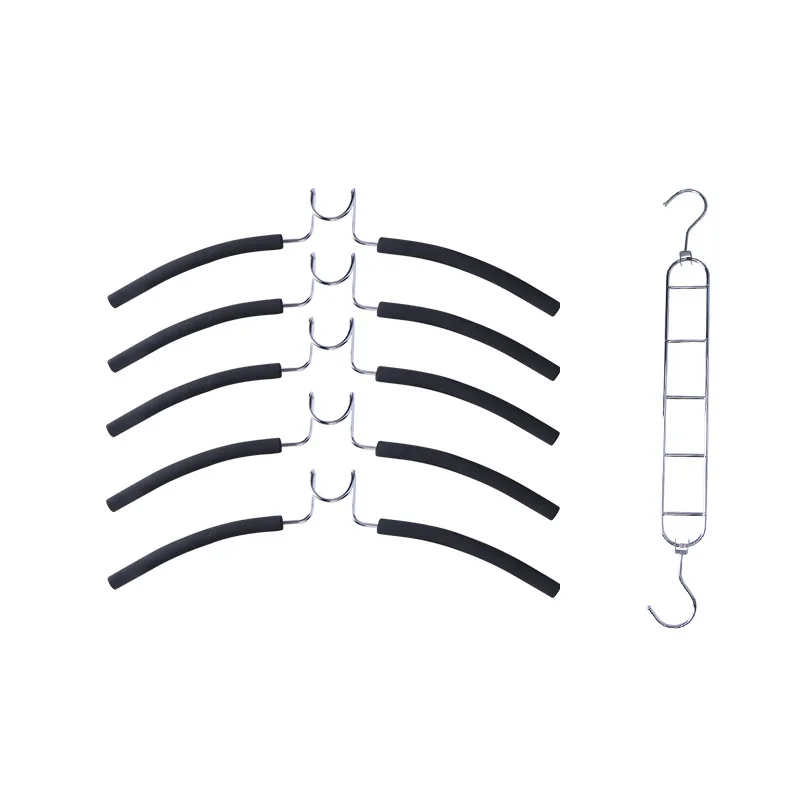 

Clothes Hangers Space Saving Coat Hanger Non Slip Shirt 5 in 1 Rack Multifunctional Pants Hangers Multi Layers Sweater Hangers