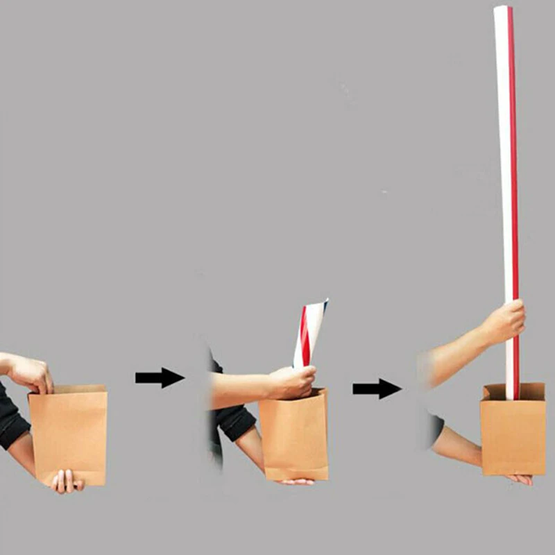 

Appearing Big Straw From Empty Bag Close Up Stage Magic Props Toys