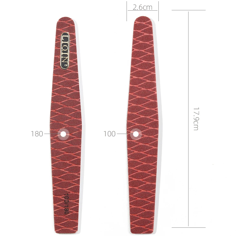 

1Pcs nail file 100/180 pad sanding pedicure manicure polishing washable tools anti-friction professional nail files rhombus