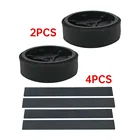 6 шт.лот 2 шт. колеса и 4 шт. оболочка для шин для IRobot Braava 380T 320 321 для Mint Plus 5200C для уборки роботов Запчасти Аксессуары