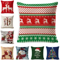 2021 new linen pillow set living room christmas decoration ornaments printed scandinavian office car lumbar sofa cushion pillow