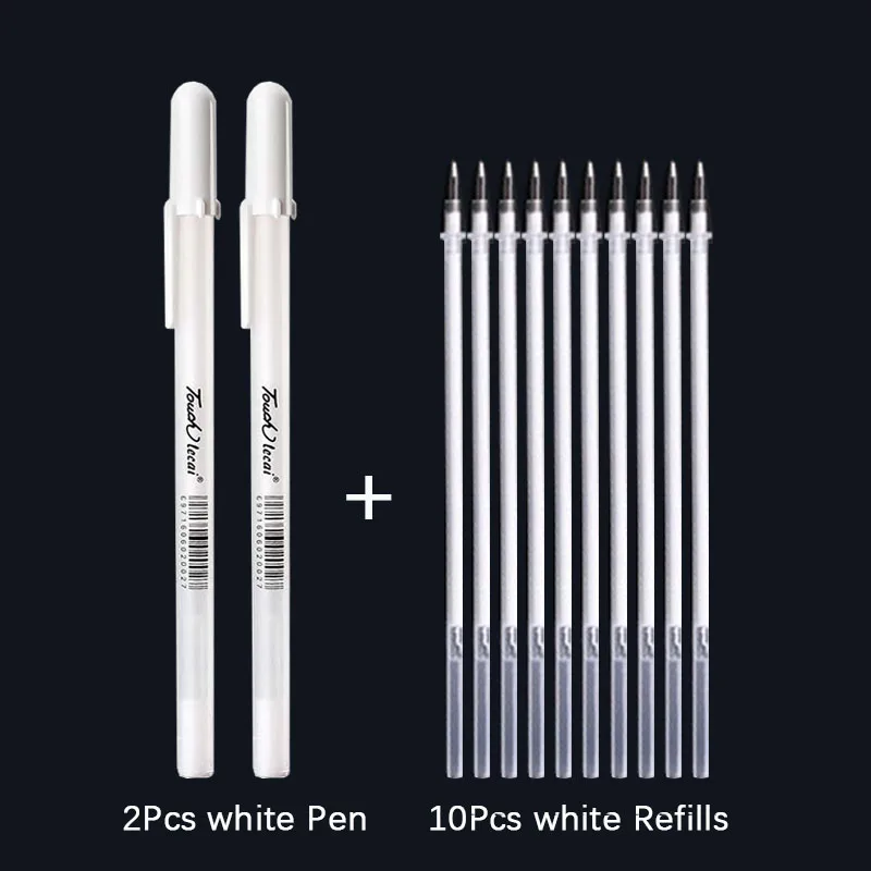 

12PCS/lot 0.7mm Paint Marker Permanent Marker Graffiti Metalic Marker Pens Gold Silver White Pen Writting Drawing Art Supplies