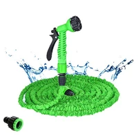 25ft 250ft garden hose expandable magic flexible water hose eu hose plastic hoses pipe with spray gun to watering car wash spray