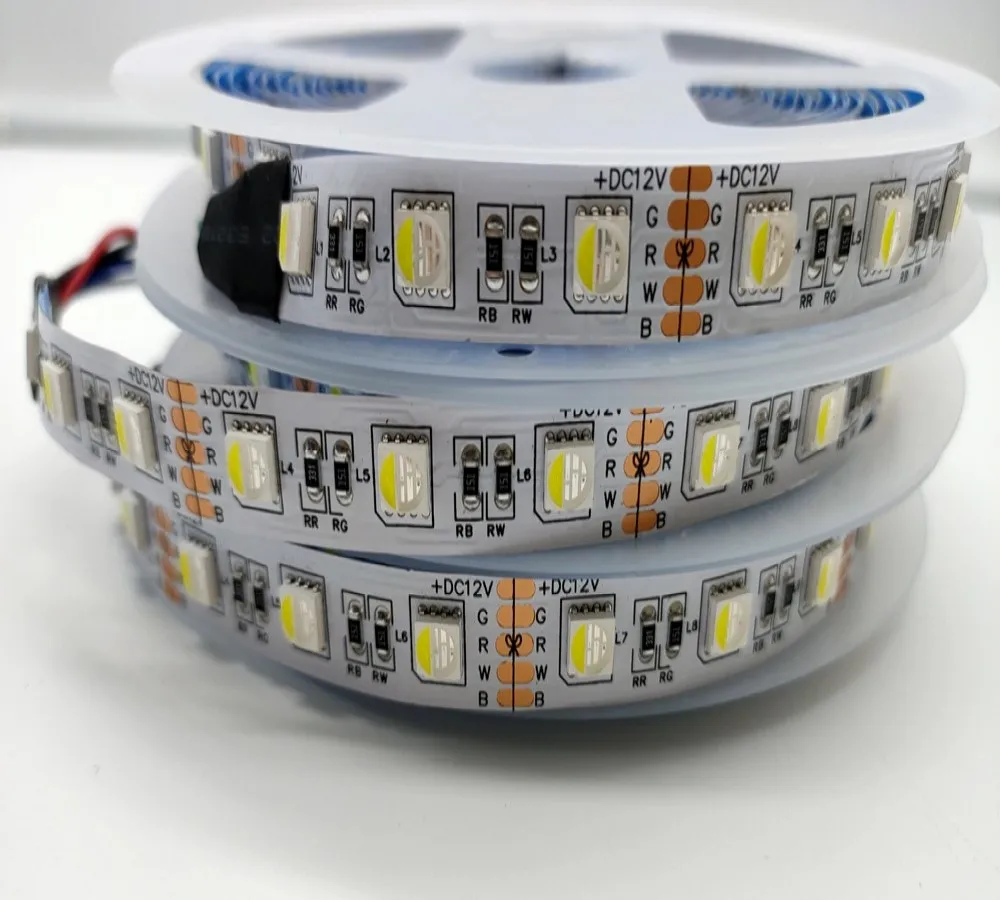 RGB 4 цвета в 1 светодиодный чип 5050SMD гибсветодиодный светодиодная полоса освещения