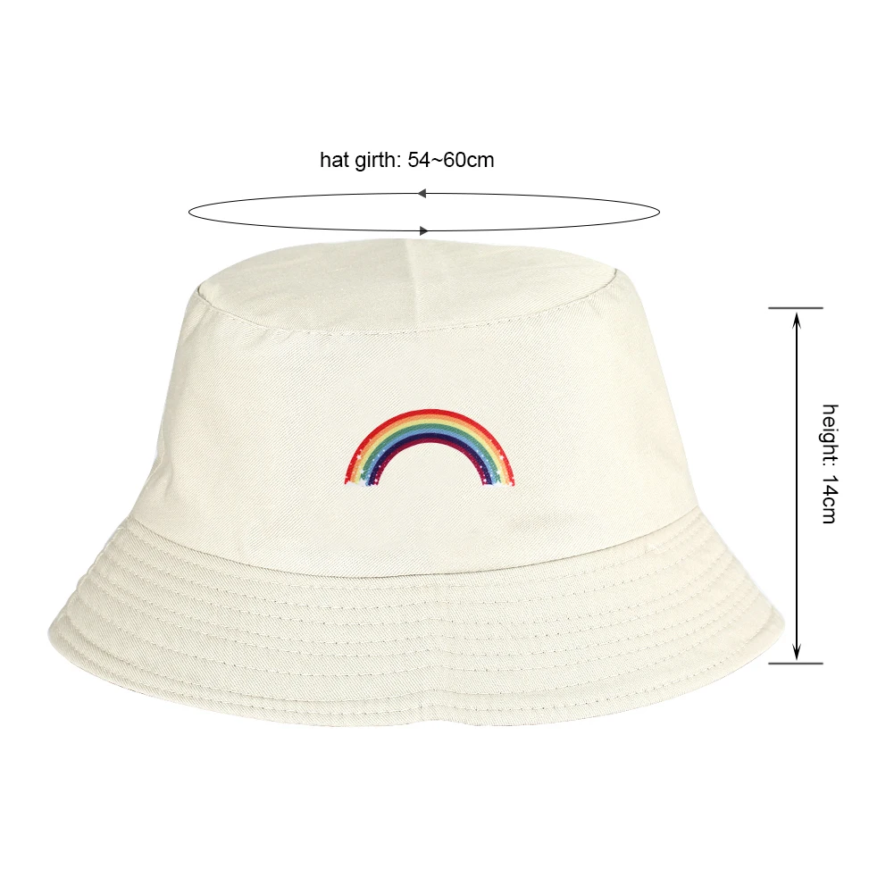Панама женская с радужным принтом модная шапка рыбака в стиле хип-хоп спортивный