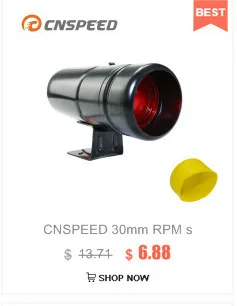 CNSPEED 30 мм об/мин сменный светильник Тахометр 1000-11000 об/мин предупреждение на выбор черный чехол для автомобиля YC100137