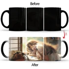 Творческая девочка на столе Цвет изменение Кофе Кружка Пить самостоятельно Волшебная чашка Керамика чашки стакан молока чашки Кофе кружки Посуда для BSKT-023