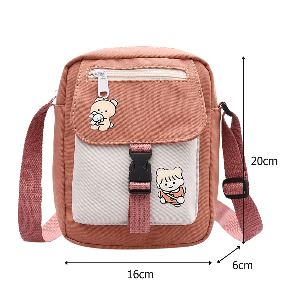 

Women Canvas Small Shoulder Bags Girl Cute Messenger Crossbody Phone Pouch