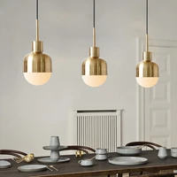 creative art decoration metal gold modern led pendant light nordic style hanging lamps bedroom kitchen living room lighting cafe