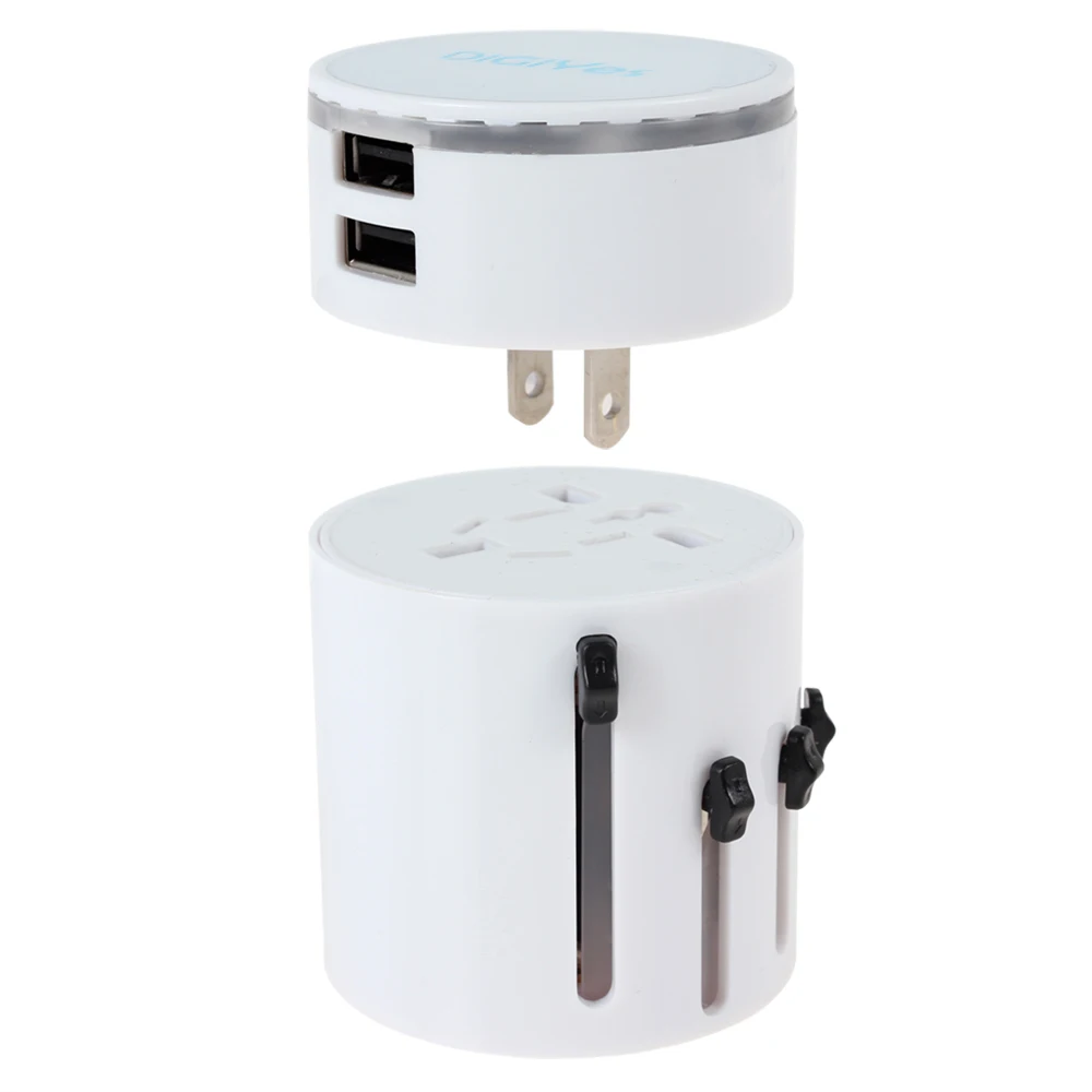 DiGiYes Универсальный адаптер питания для путешествий по всему миру настенный AC