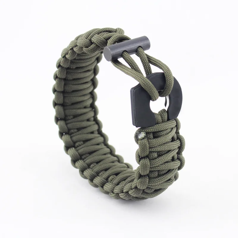 

Fishing survival kit compass survival bracelet multi-purpose wilderness adventure survival bracelet first aid supplies