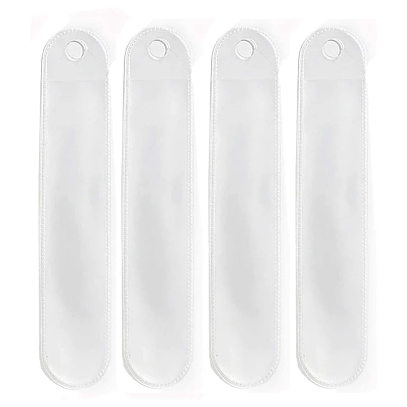 

Transparent Plastic Pencil Case Single Pen Sleeve Pen Case Ballpoint Pen Pencil Gift Packaging Bag School Office 50Pcs