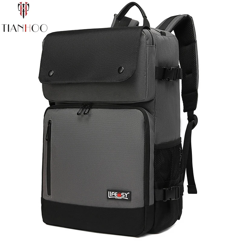 TIANHOO высокое качество бизнес рюкзаки мужская ткань Оксфорд водонепроницаемая