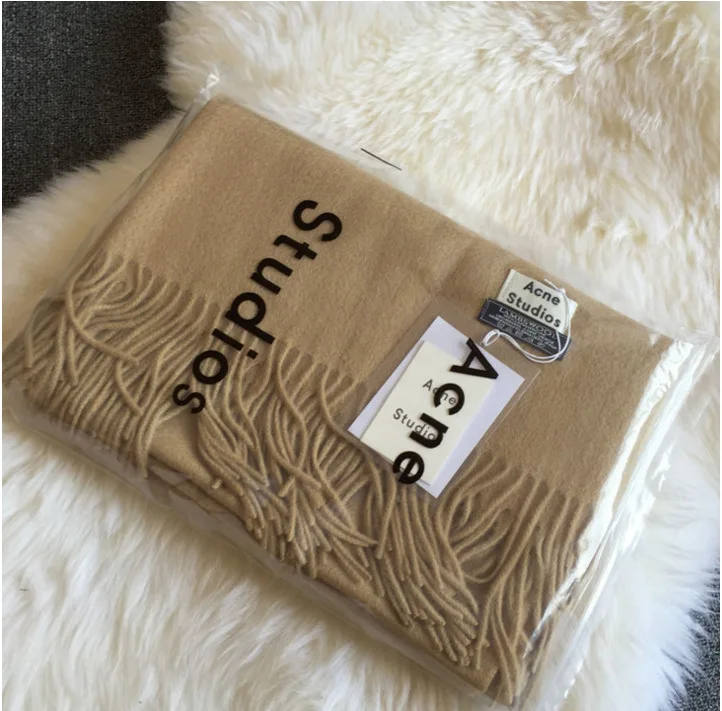 Новинка Осень-зима 2020 женский шарф из чистого кашемира в европейском и