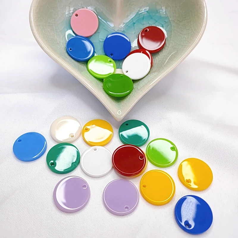 Круглые акриловые резиновые прокладки серьги аксессуары Подвески ожерелья