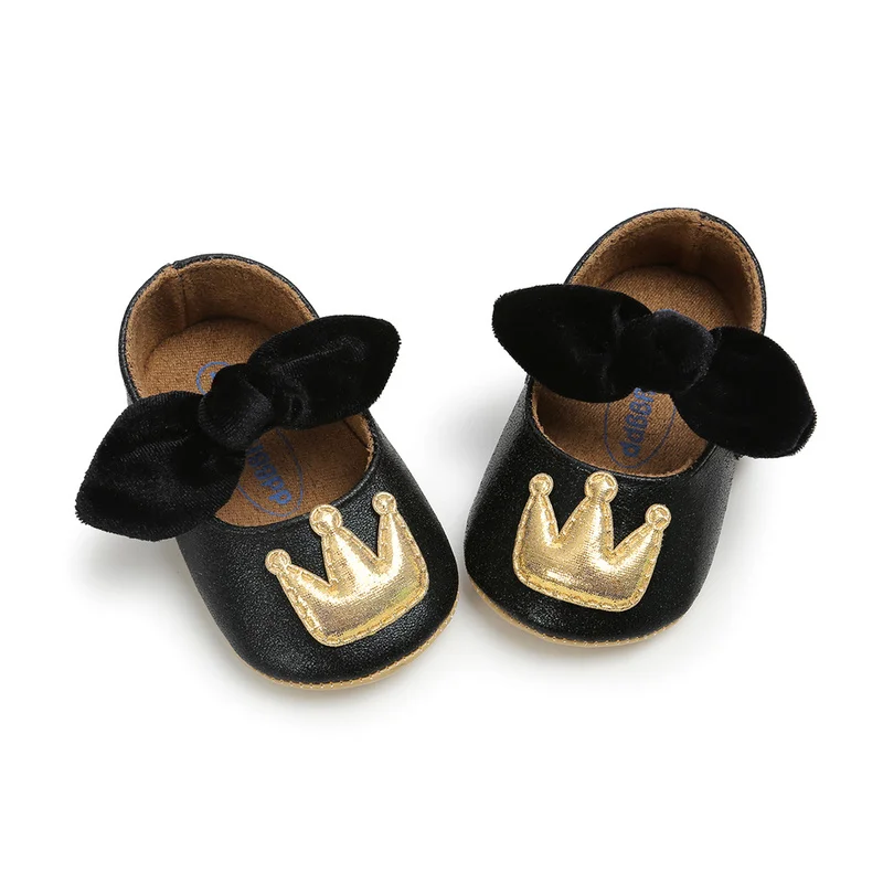 Обувь для новорожденных Платье девочек и мальчиков Вечерние туфли принцессы с