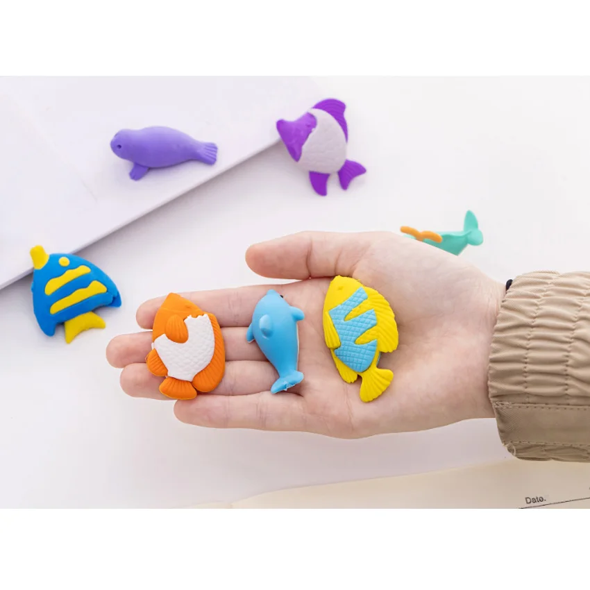 10 компл./упак. мультяшный КИТ дельфин резиновый костюм морские животные