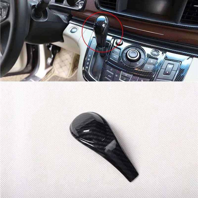 

For Buick GL8 2014-2018 1PC Carbon Fiber ABS Car Gear Shift Knob Sticker Panel Cover Trim Car Styling
