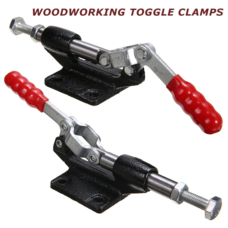 

1pc GH-305-CM Metal Horizontal Toggle Clamp Push Pull Type Quick Release Hand Tool Clamps Hand Tool Plunger Stroke: 32mm