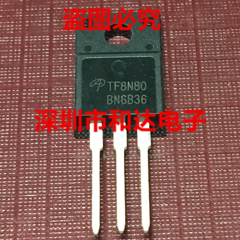

5 шт. TF8N80 AOTF8N80 TO-220F 800V 7.4A