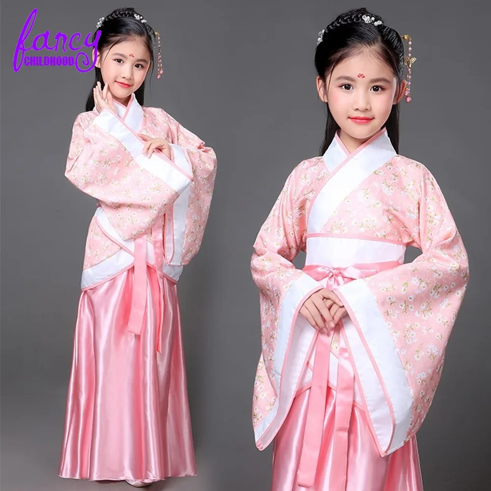 Костюм ханьфу для девочек традиционное китайское платье в стиле династии Тан